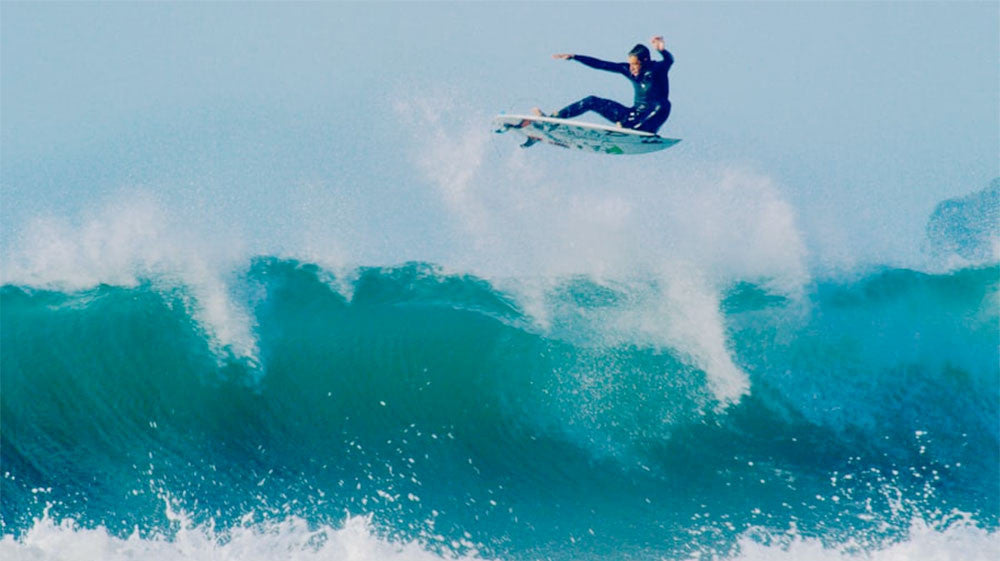 Eithan Osborne doing air from movie whatever beach.