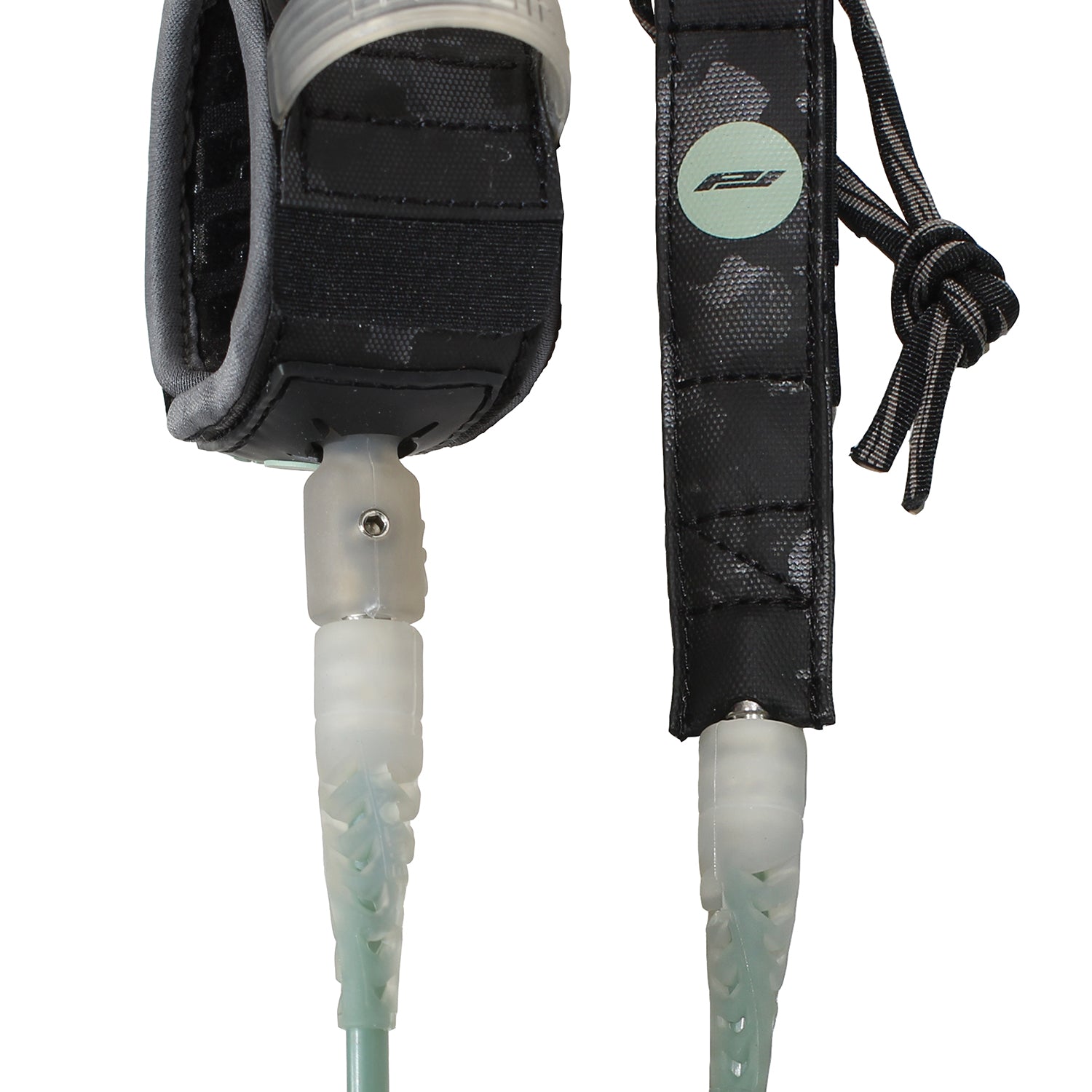 pro-lite 6'0 surfboard leash comp series moss green