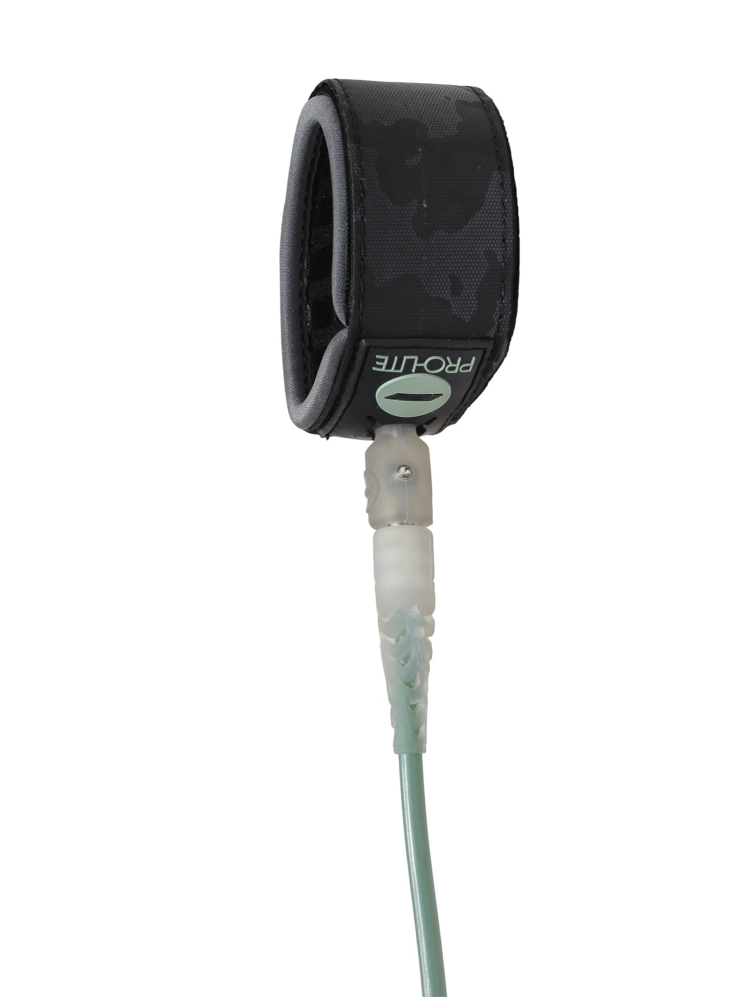pro-lite 6'0 surfboard leash comp series moss green