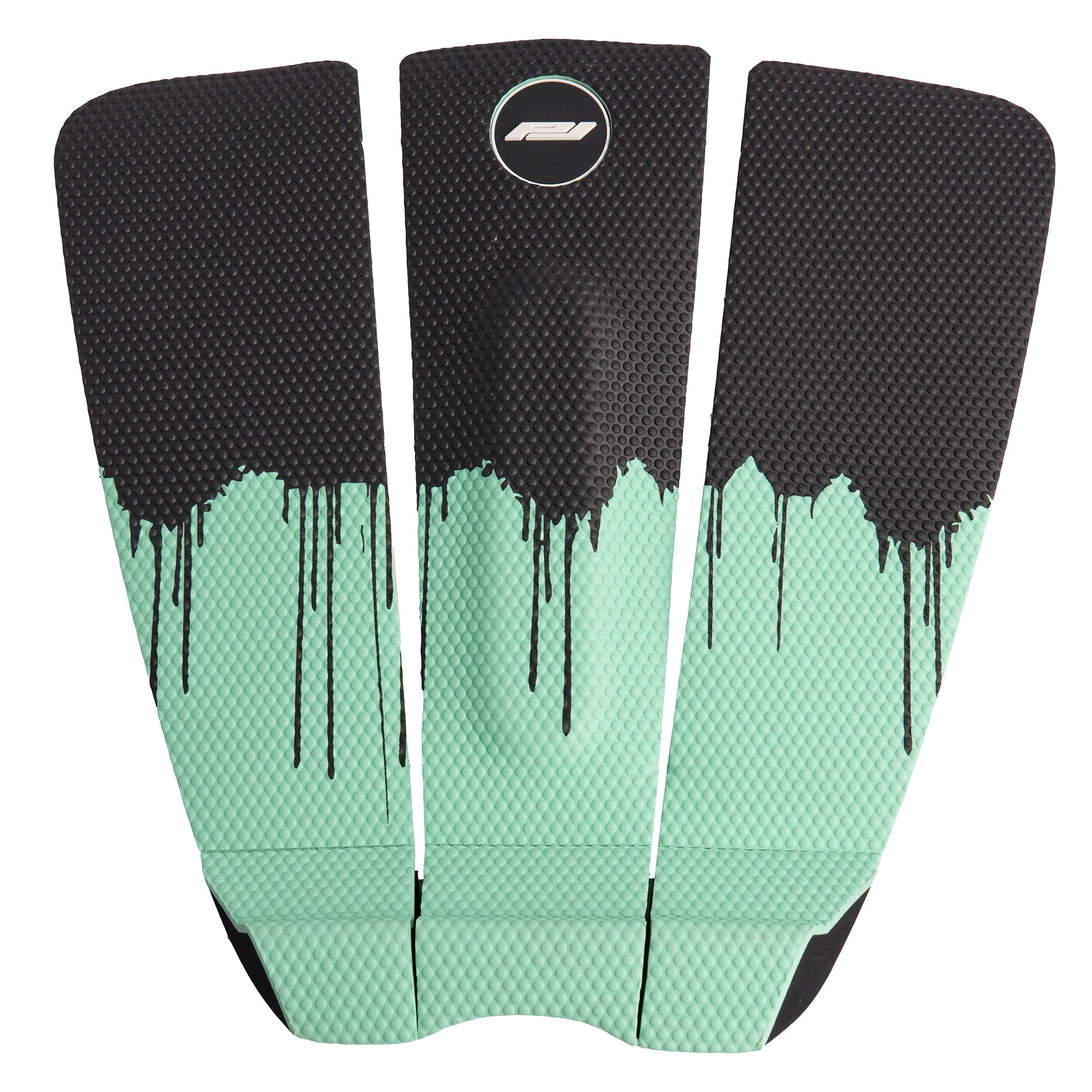 the drip surfboard traction pad black/mint