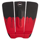 the drip surfboard traction pad black/red