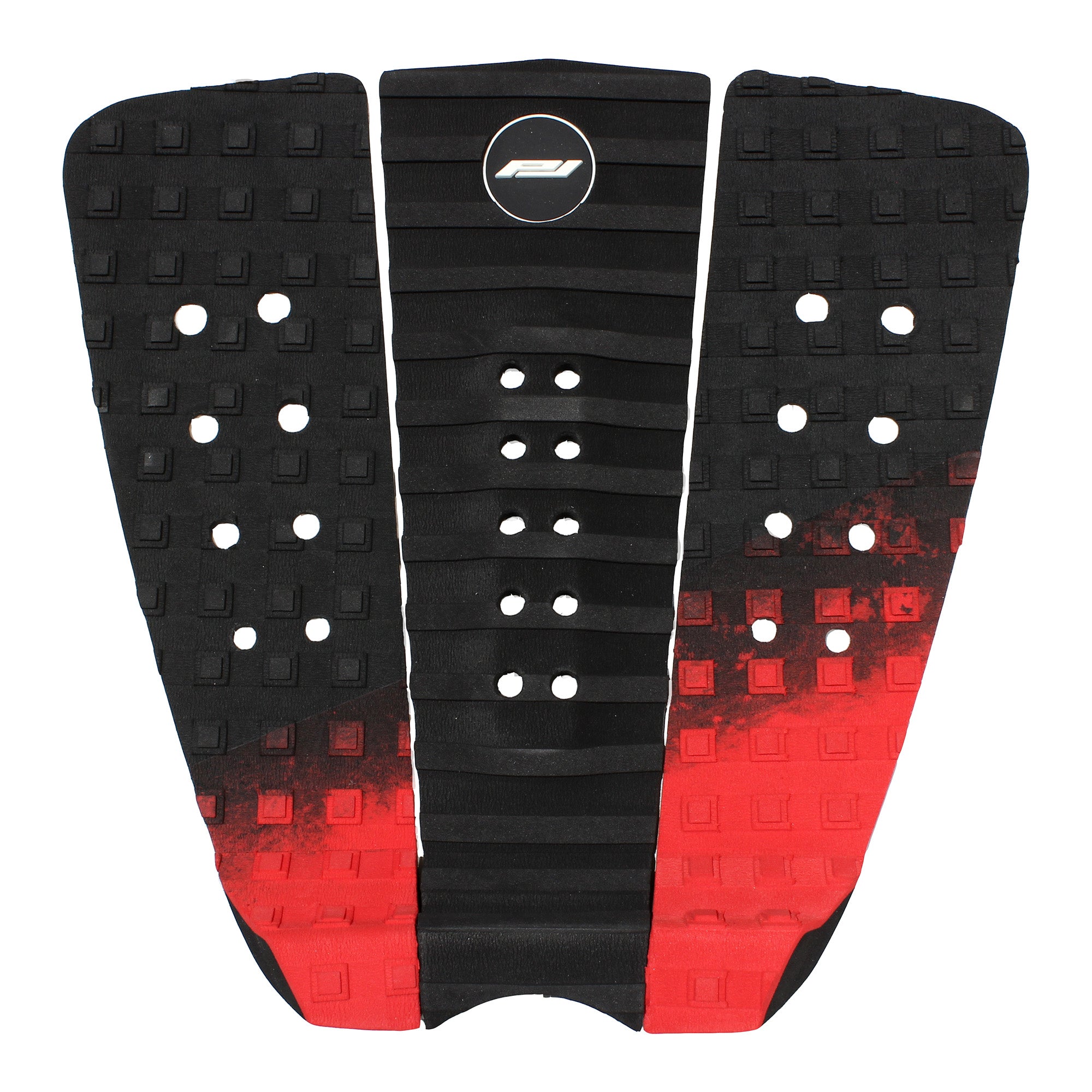 Keanu Asing surfboard traction pad black with red fade