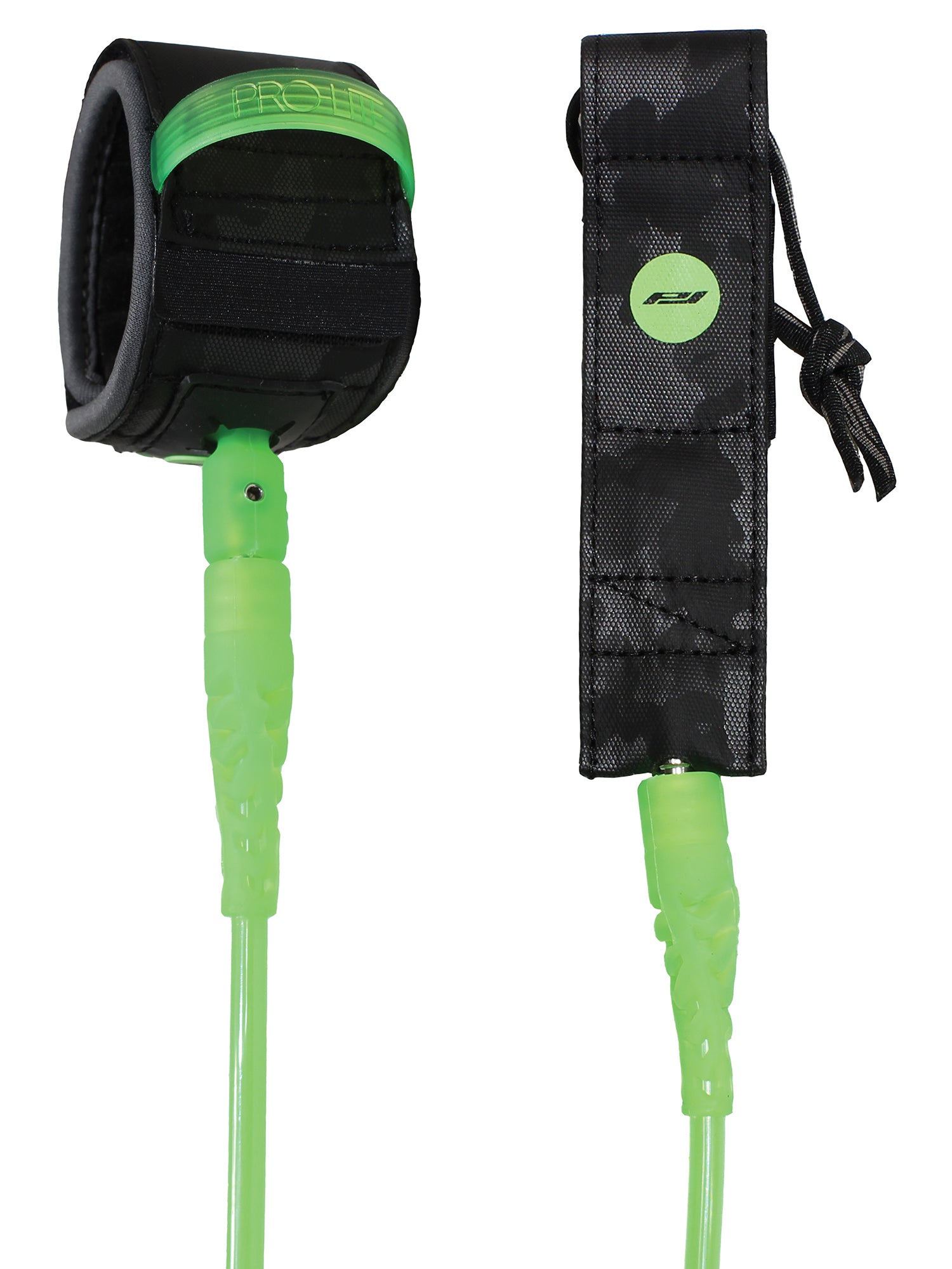 Pro-Lite 8 foot freesurf leash lime green