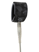 9'0 pro-lite surfboard leash-clear smoke with black ankle cuff 