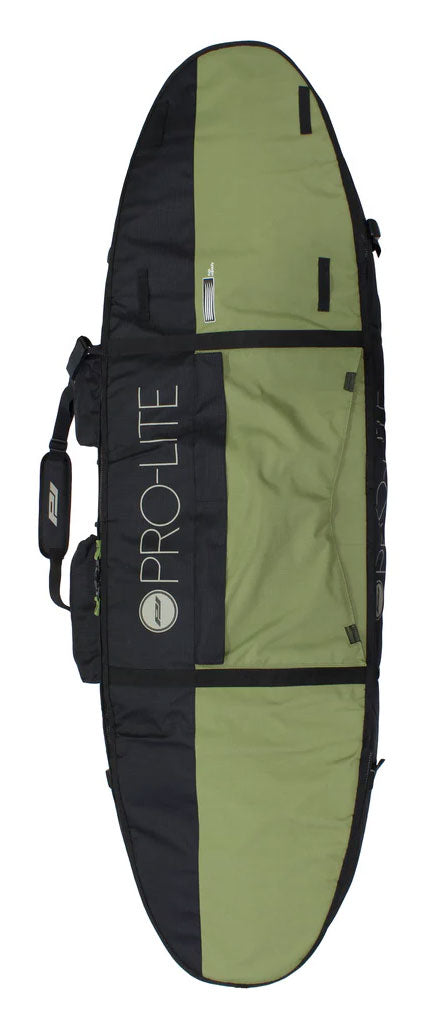 pro-lite finless coffin surfboard travel bag multiple boards