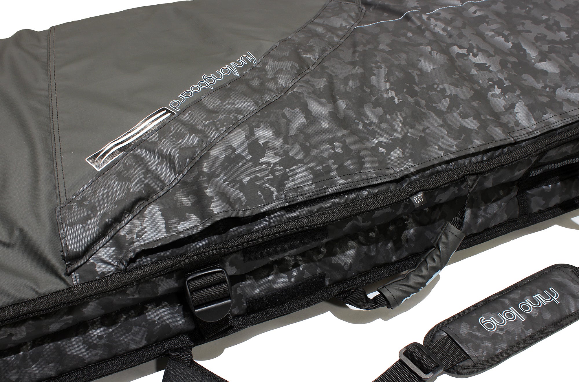 Pro-Lite Rhino Longboard Surfboard Travel Bag 1-2  boards center carrying handle and compression straps.