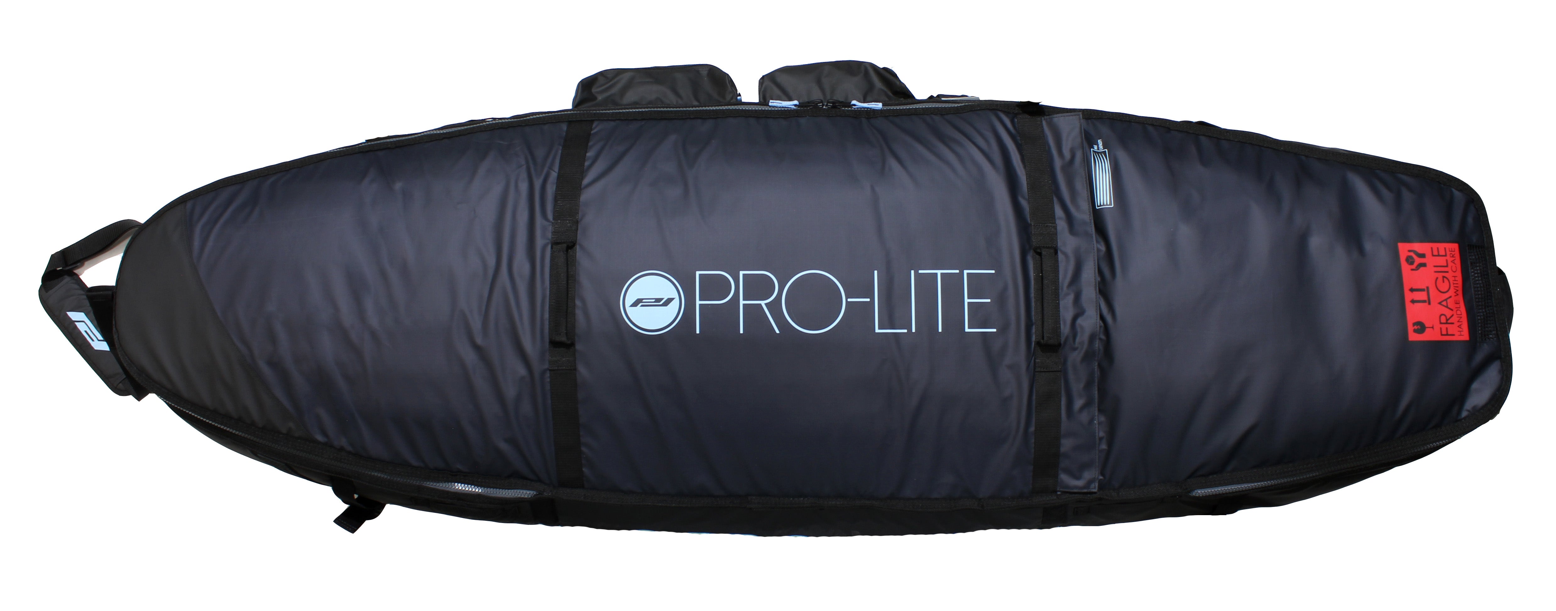 Pro-Lite wheeled coffin surfboard travel bag for 3-4 boards top view