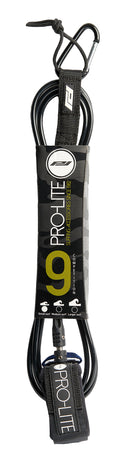 Pro-Lite 9 foot competition surf leash black ankle cuff