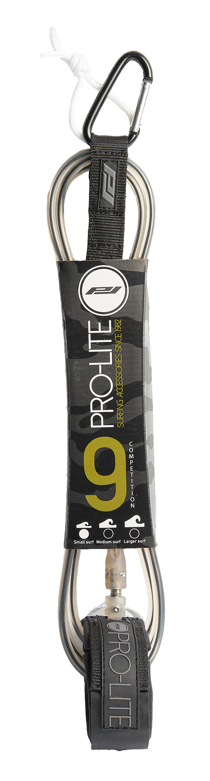 Pro-Lite 9 foot competition surf leash with black core