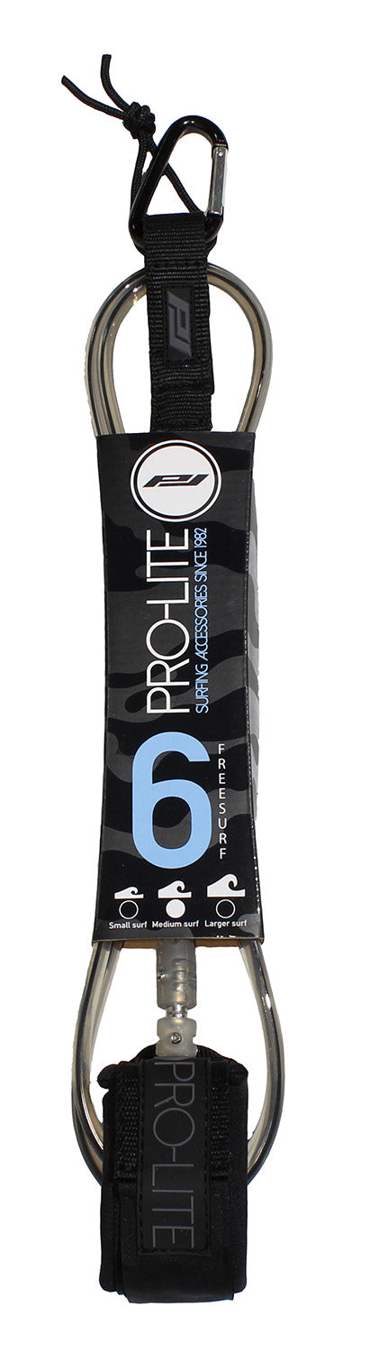 Pro-Lite Freesurf leash 6 foot clear smoke