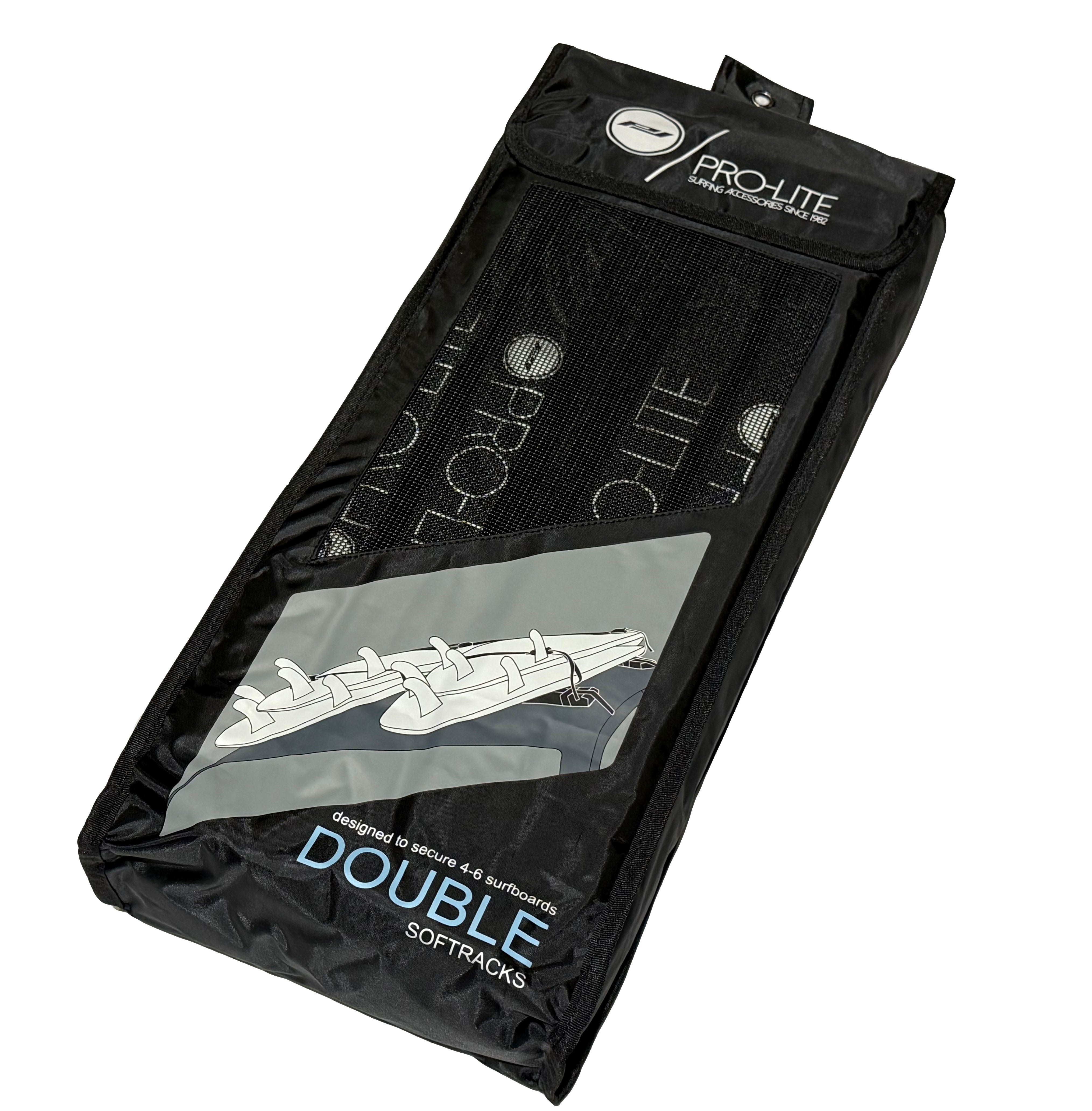 Pro-Lite vehicle surfboard soft double roof racks packaging