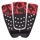 balaram stack surfboard traction pad black and red camo