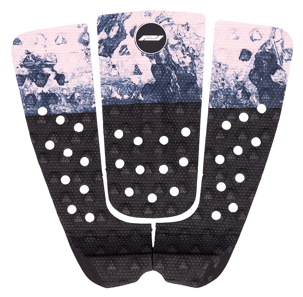 balaram stack surfboard traction pad black and pink fade