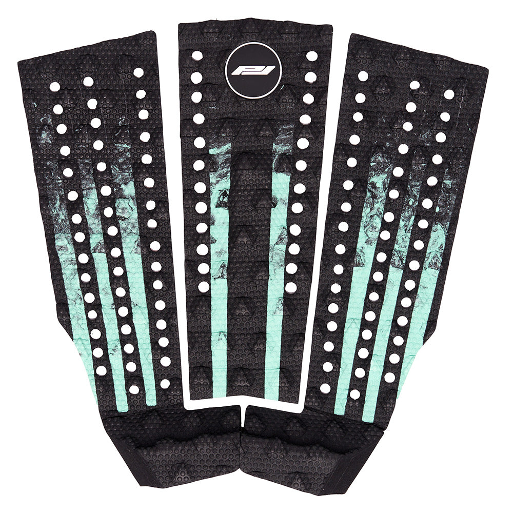 cam richards surf traction pad black and mint fade