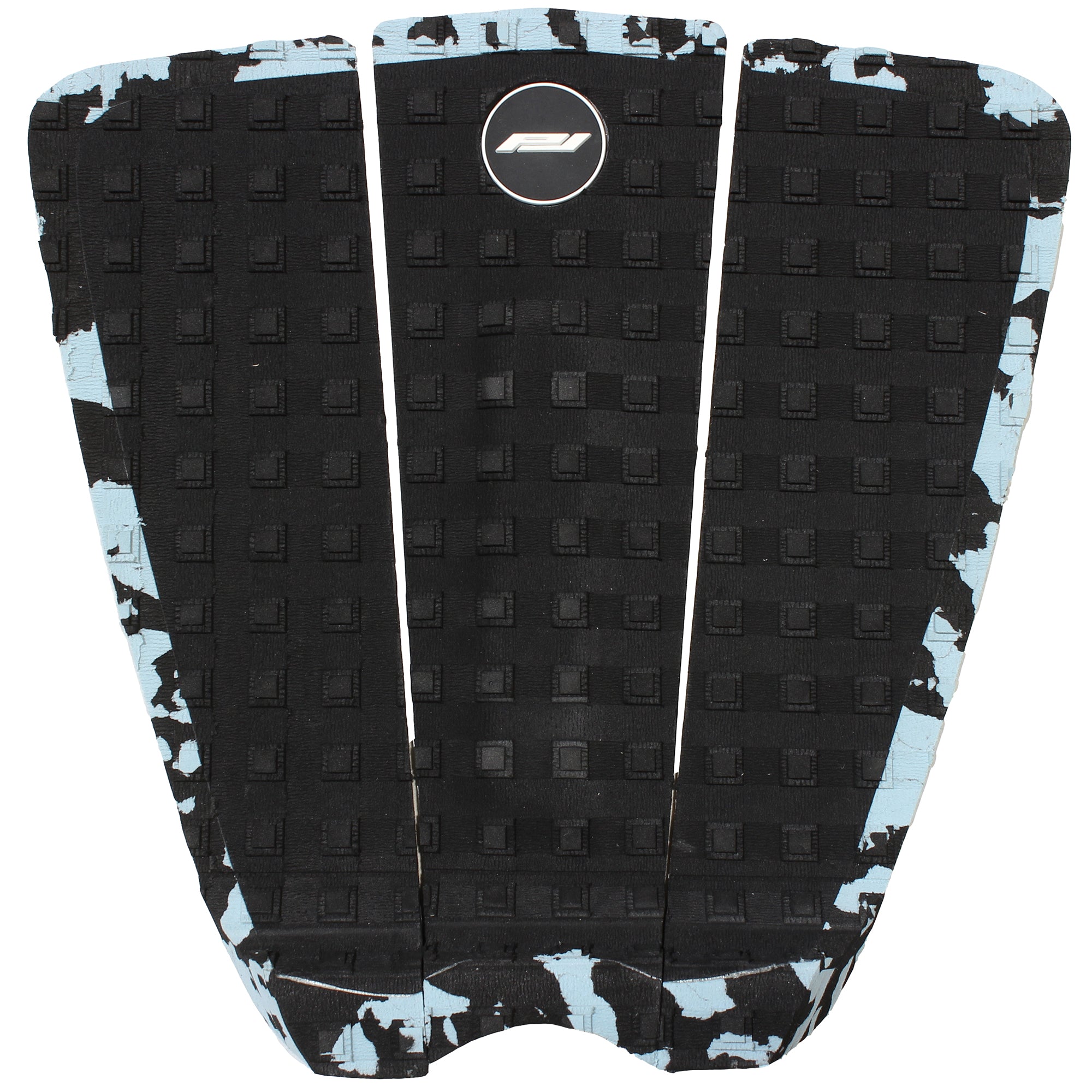 Eithan Osborne surfboard traction pad black/light blue camo-3 piece