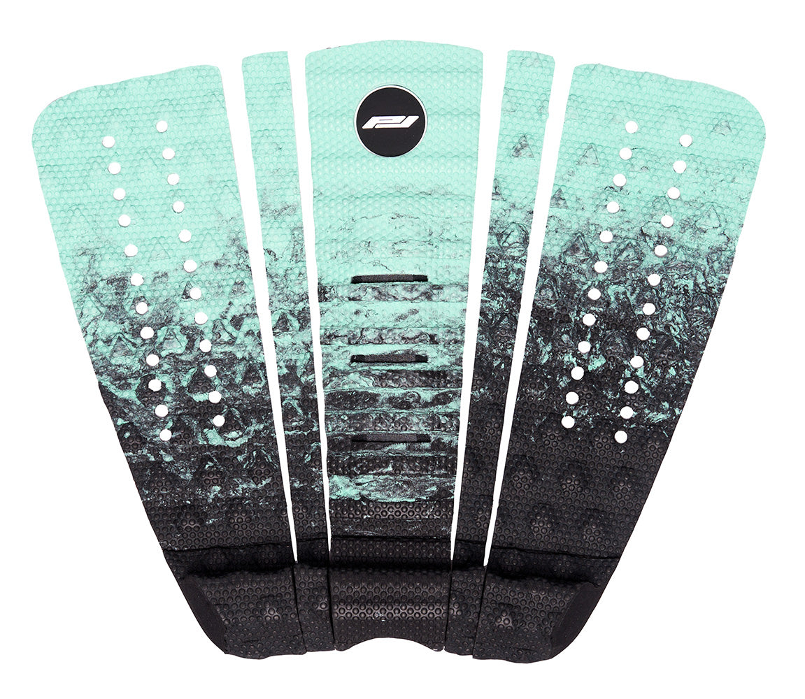 Josh Kerr 5 piece surfboard traction pad black/light mint