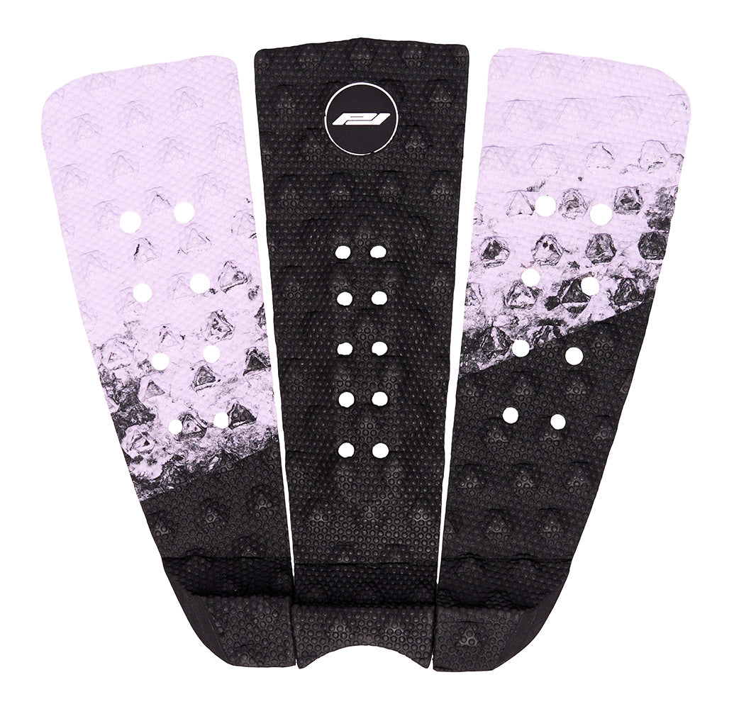 M21 Surf Skimboard Traction Pad – 3-Piece Diamond White With 25mm Tail Kick