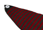 Pro-Lite shortboard surfboard sock cover red gray stripes