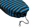 Pro-Lite longboard surfboard sock cover black blue stripes