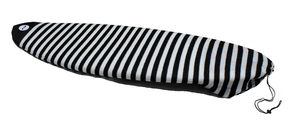 Pro-Lite fish/hybrid wide surfboard sock cover black white stripes