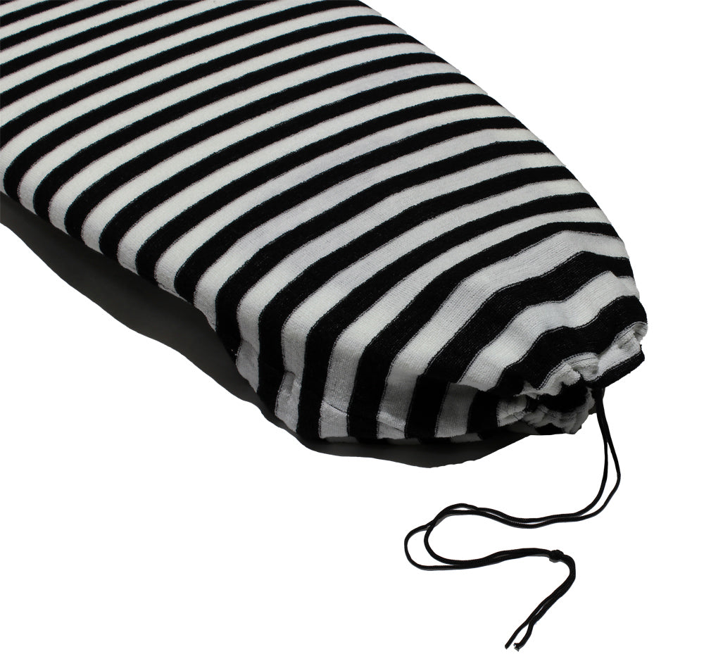 Pro-Lite fish/hybrid wide surfboard sock cover black white stripes