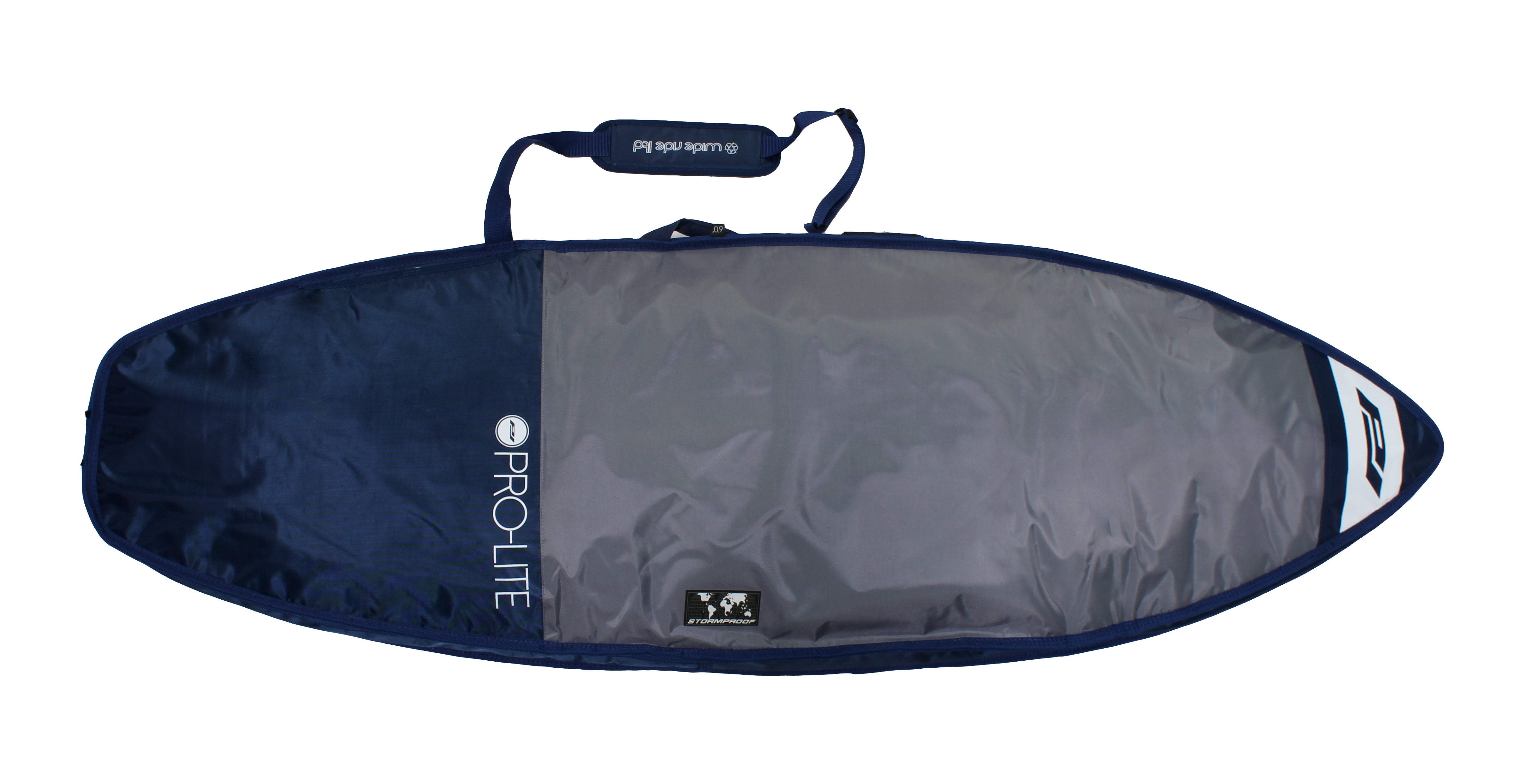 Pro-Lite wide ride surfboard day bag for short and stubby boards-blue/gray