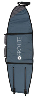 Pro-Lite deep wheeled coffin surfboard travel bag 4 to 7 boards-bottom view