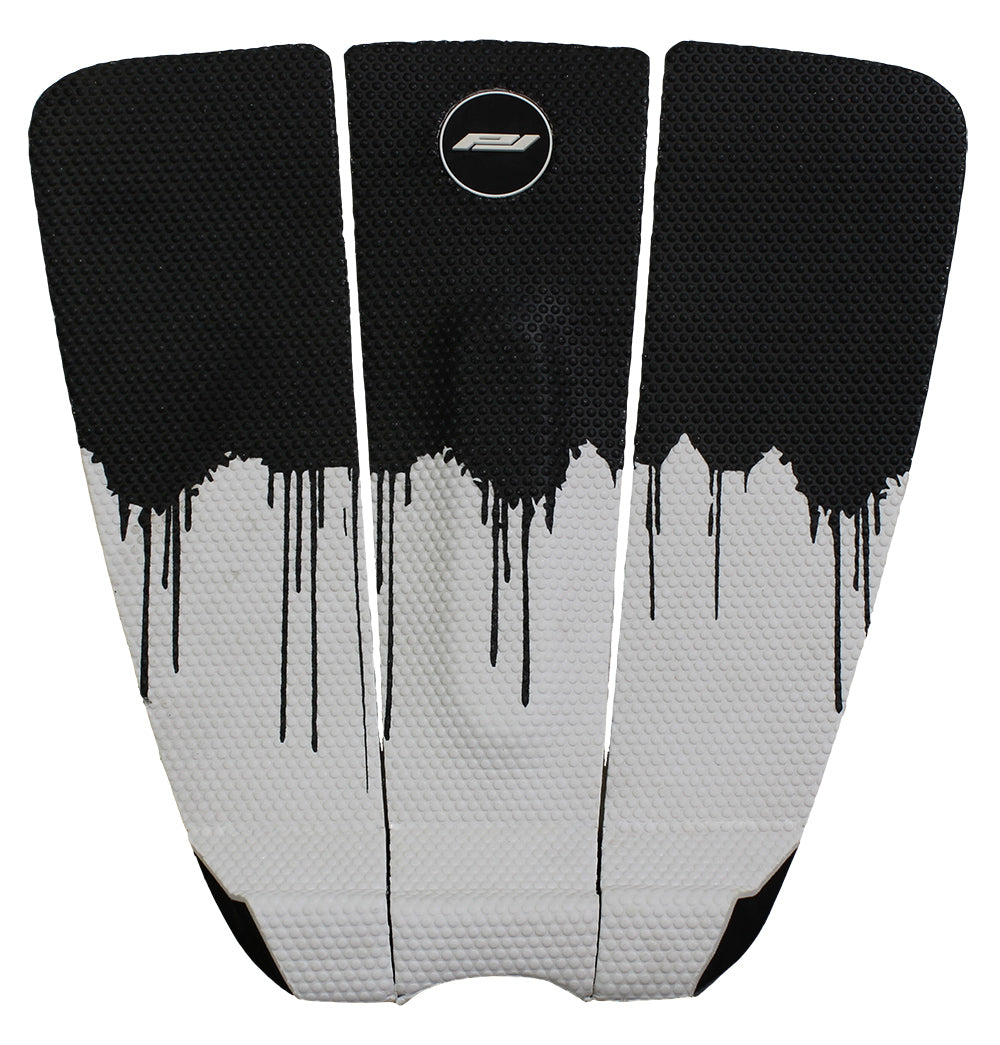 the drip surfboard traction pad black/white