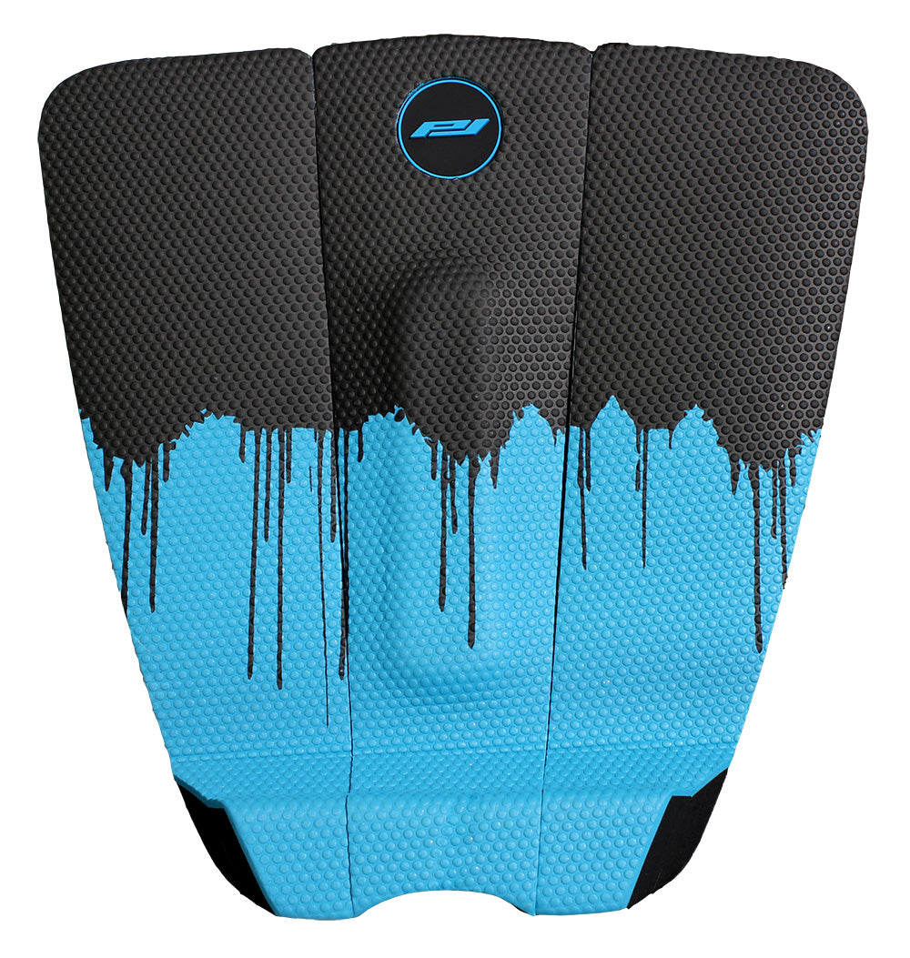 The drip surfboard traction pad black/blue